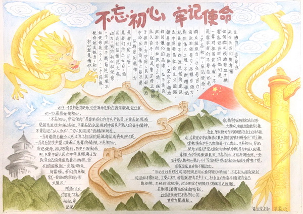 XPJ“不忘初心、切记使命，，，，，，，我与总厂共奋进”  庆祝中华人民共和国建设70周年主题手抄报创作角逐 优异作品展示
